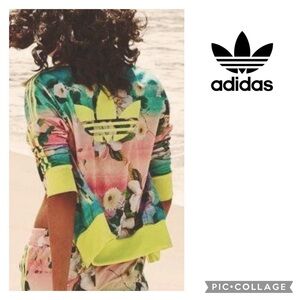 Adidas X Farm Rio Floralina Track Top Jacket Tropical, Floral Size M
